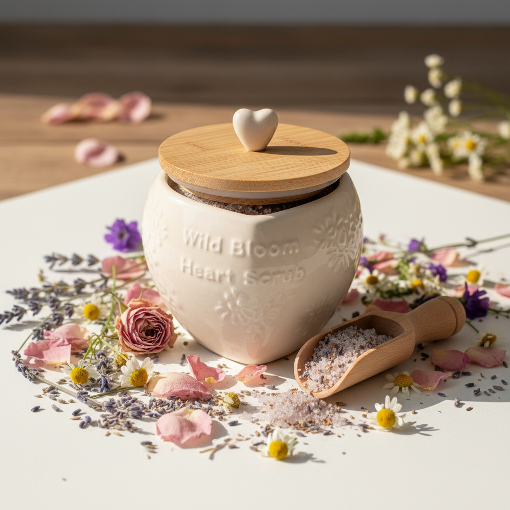 Wild Bloom Heart Scrub
