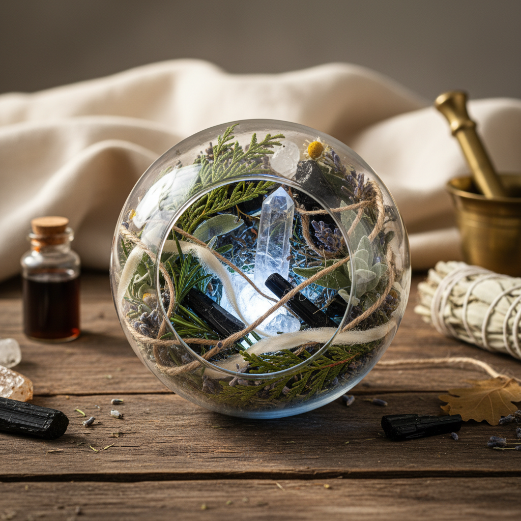 Clear Quartz Witch’s Ball