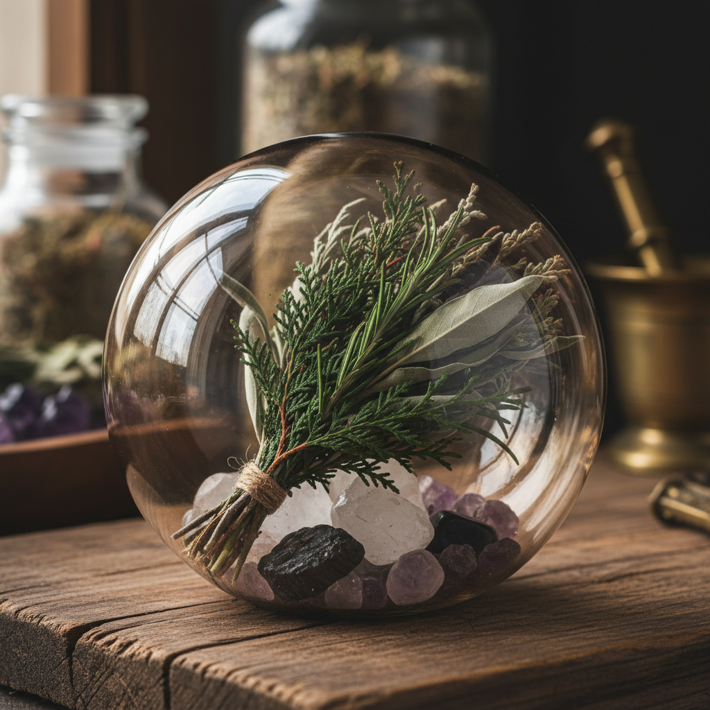 Clear Quartz Witch’s Ball